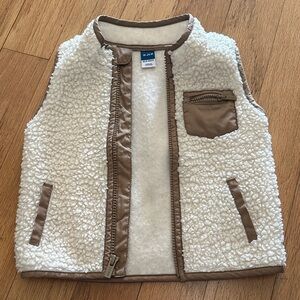 Old Navy Cream and Tan Kids Vest